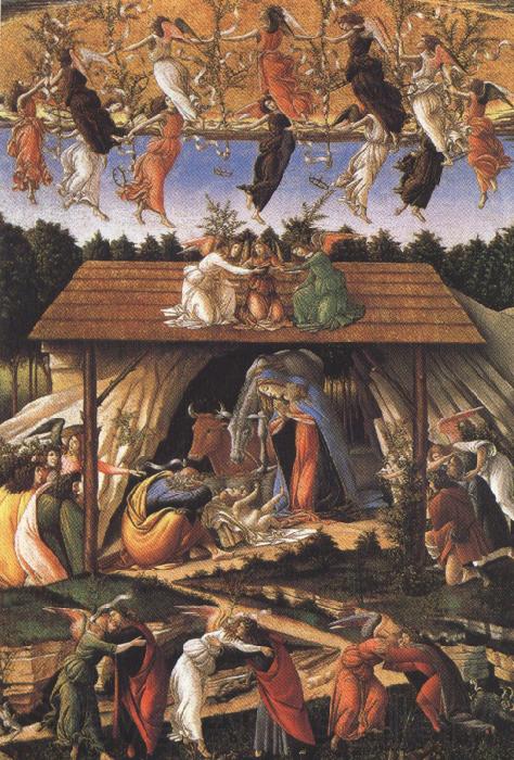 Sandro Botticelli Details of Mystic Nativity (mk36) France oil painting art